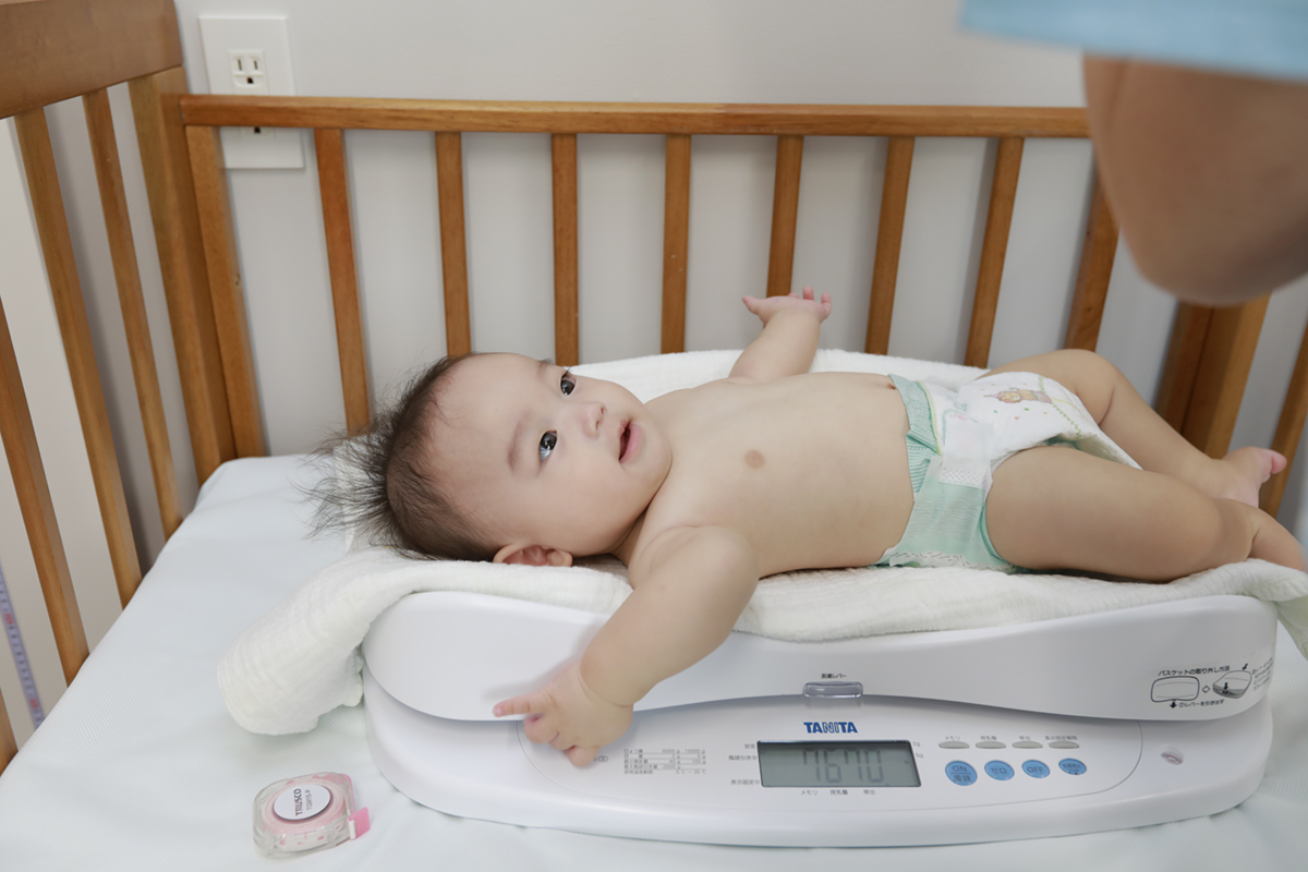 乳幼児健診の様子