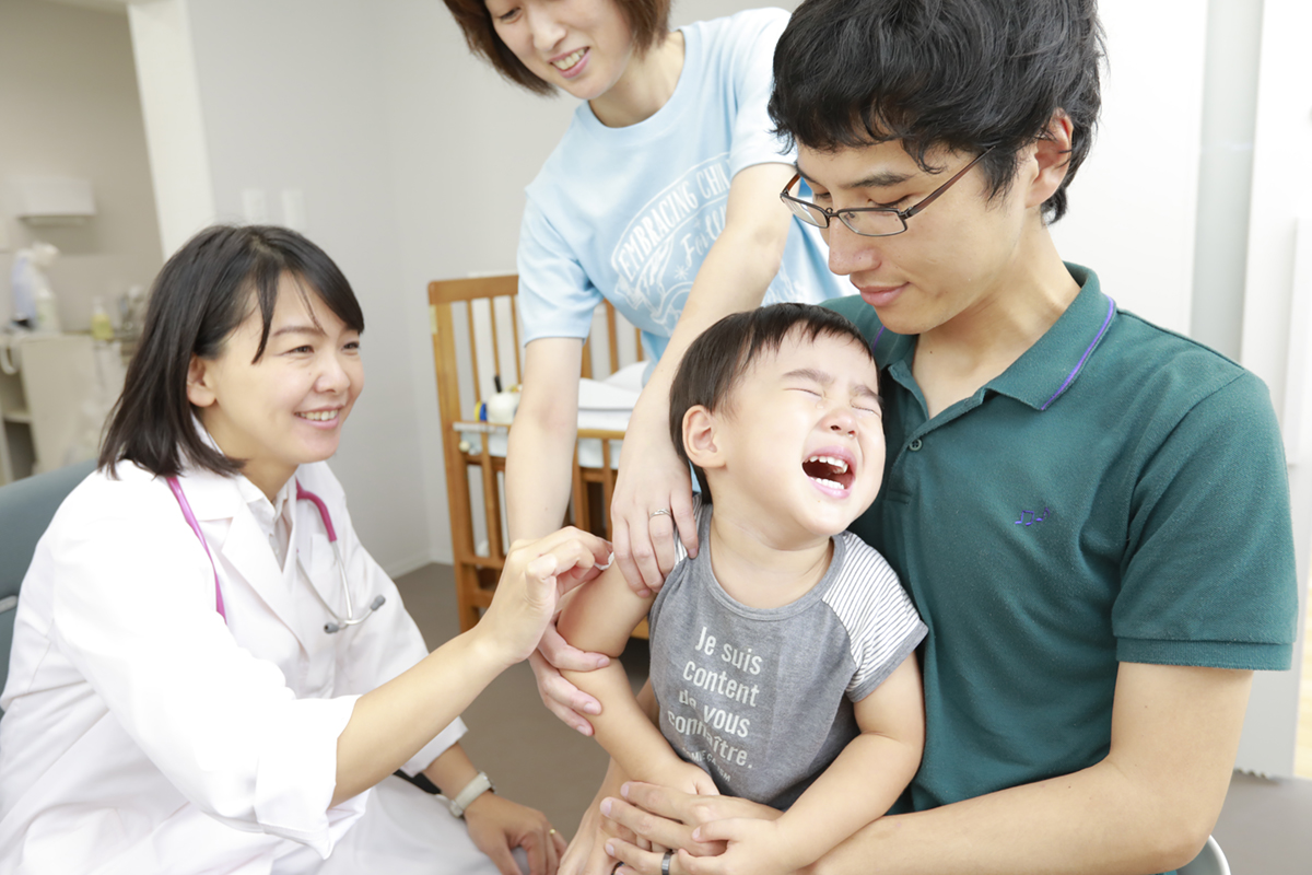 予防接種を嫌がる子ども