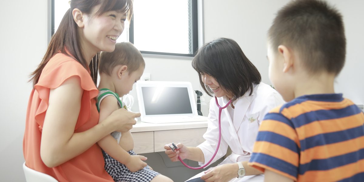 小児科診療の様子
